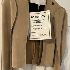 Maison Martin Margiela Beige Pattern Cut Jacket